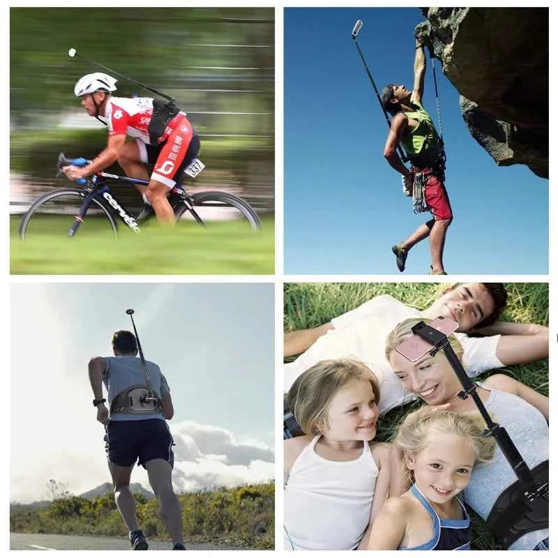 PULUZ Action Camera Waist Belt Selfie Stick Mount
