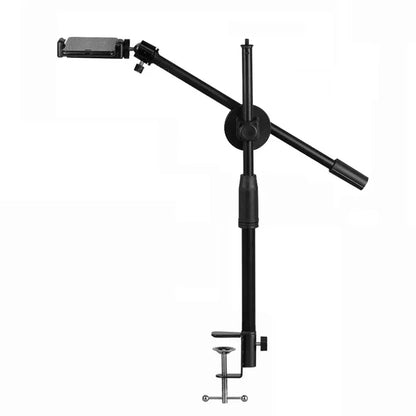 Tabletop Overhead Phone Tripod Stand with Ring Light