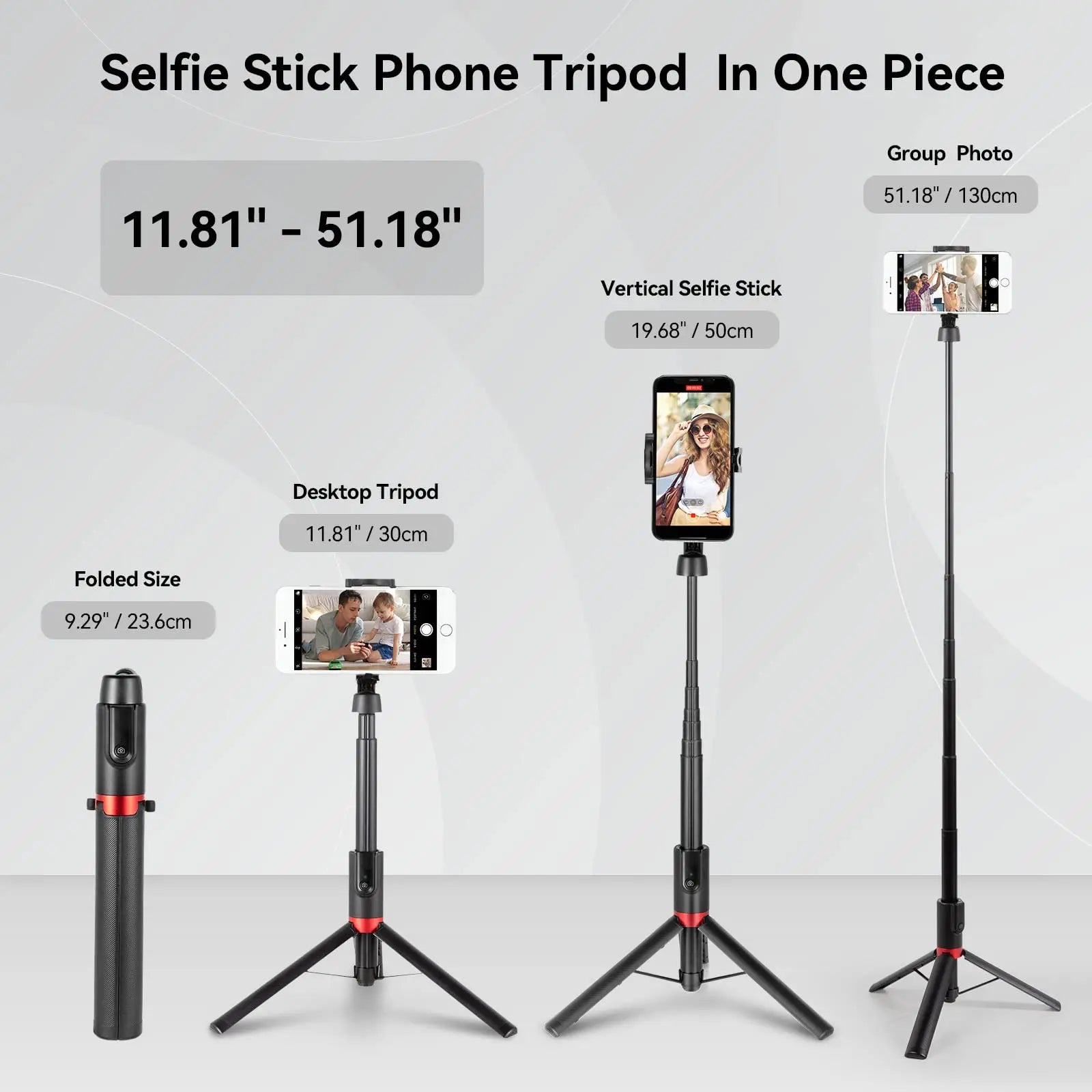 SmallRig ST20 Pro Selfie Stick Tripod with Bluetooth Remote