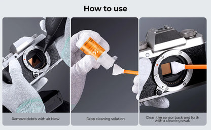 K&F Concept 10-Pack Camera Sensor Cleaning Swab Kit