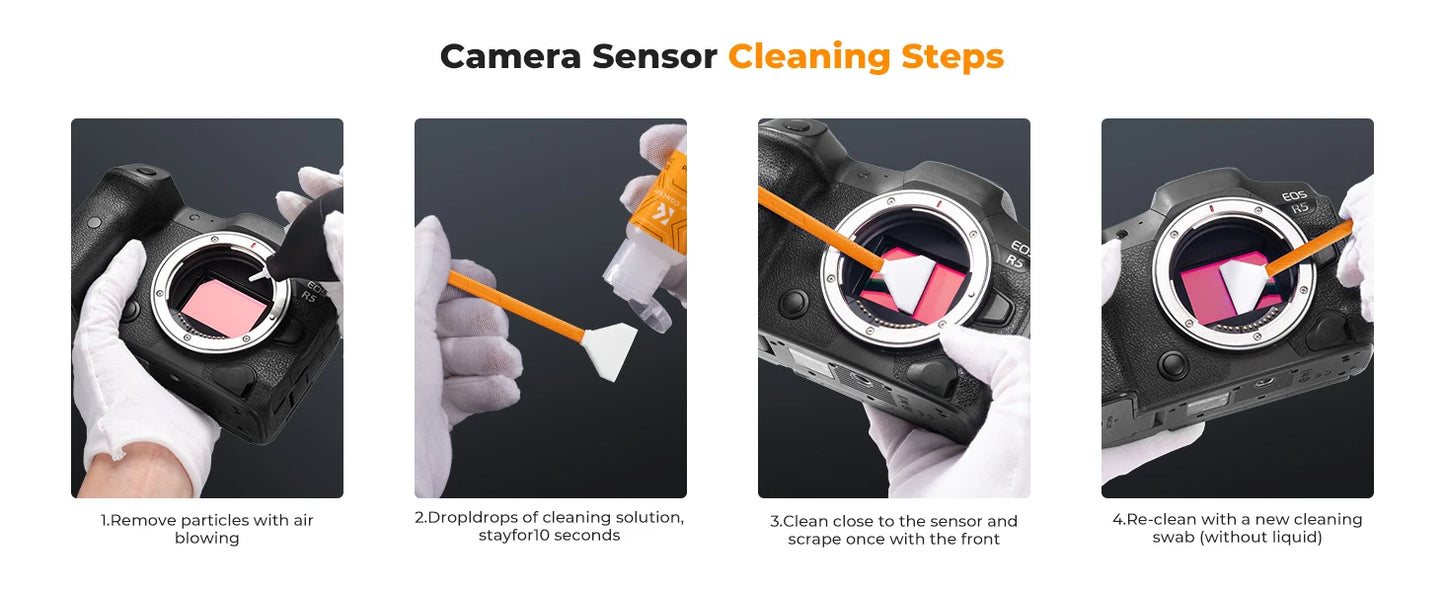 K&F Concept Camera Sensor Cleaning Swab & Liquid Kit