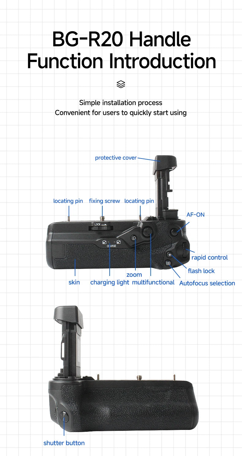 BG-R20 Battery Grip for Canon EOS R5 / R6 Series