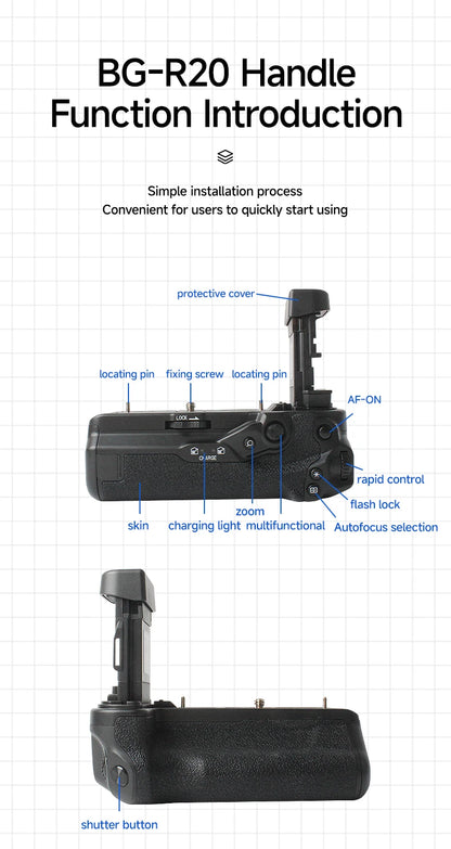 BG-R20 Battery Grip for Canon EOS R5 / R6 Series