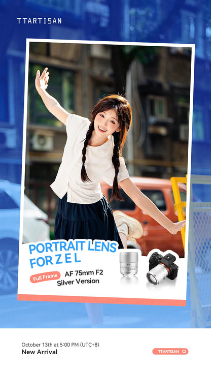 TTArtisan AF 75mm f/2 Full Frame Autofocus Lens