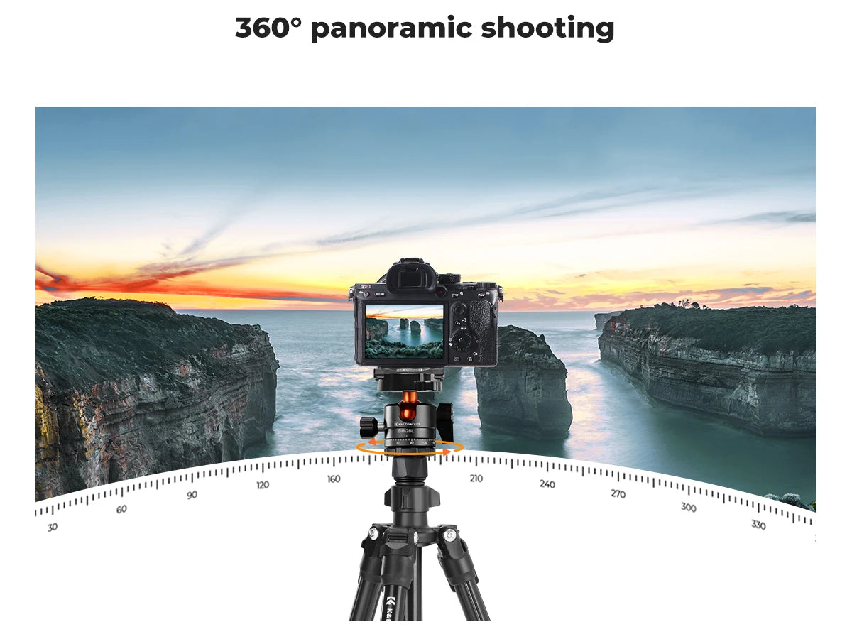 K&F Concept O234A1 Aluminium Travel Tripod