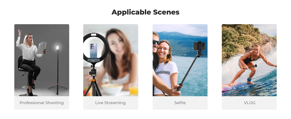 K&F MS24 175cm Phone Selfie Stick Tripod