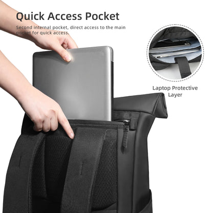 Heroic Knight Expandable Rolltop Laptop Backpack
