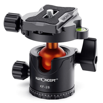 K&F 10kg Metal Tripod Ball Head with Quick Release Plate