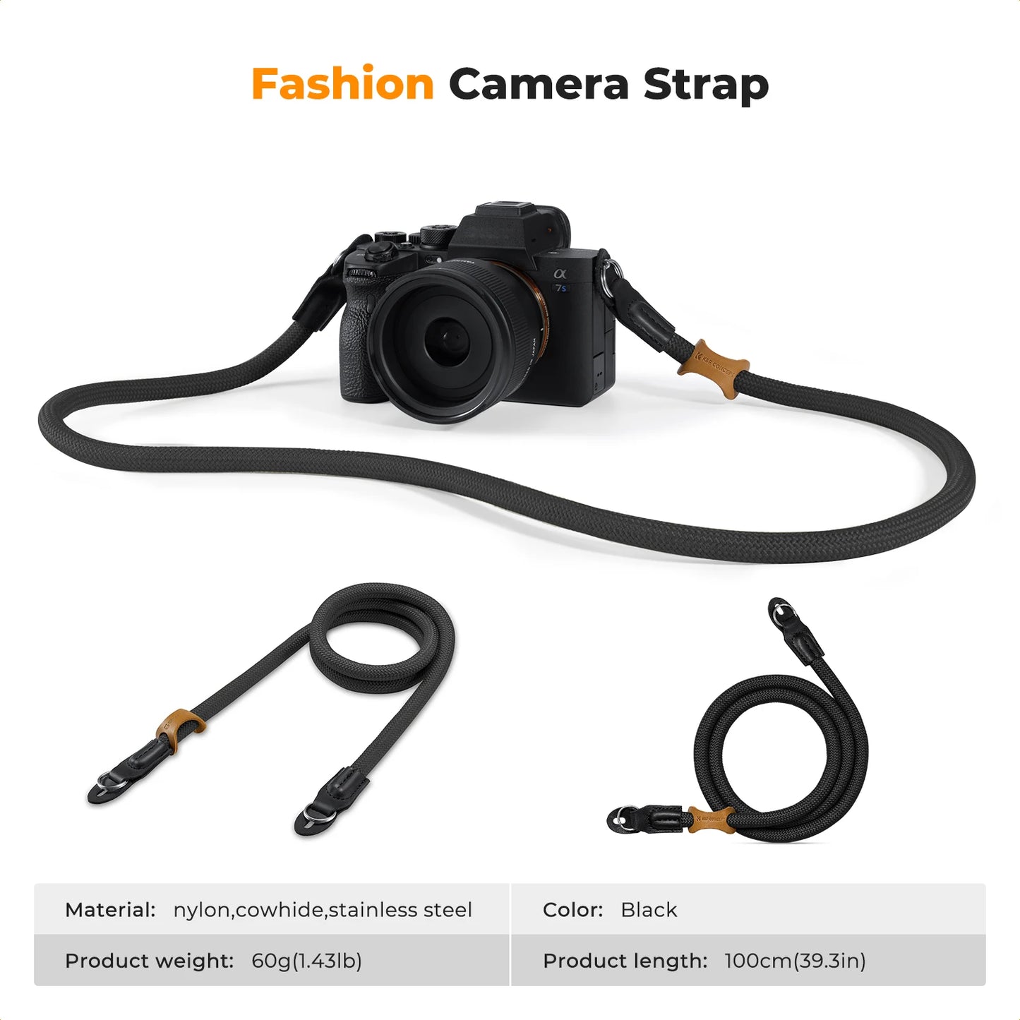 K&F Concept 100cm Nylon Rope Camera Strap
