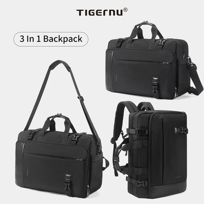 TIGERNU 17 Inch 3-in-1 Laptop Travel Backpack