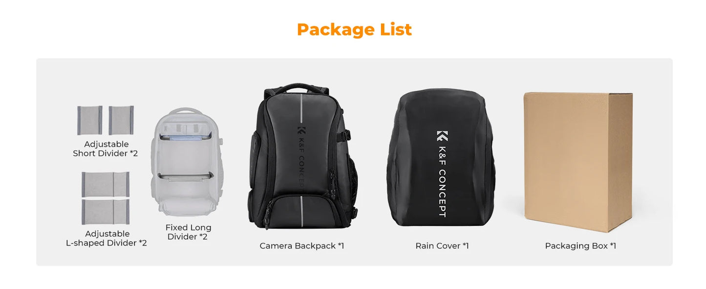 K&F Concept 25L Waterproof Camera Backpack