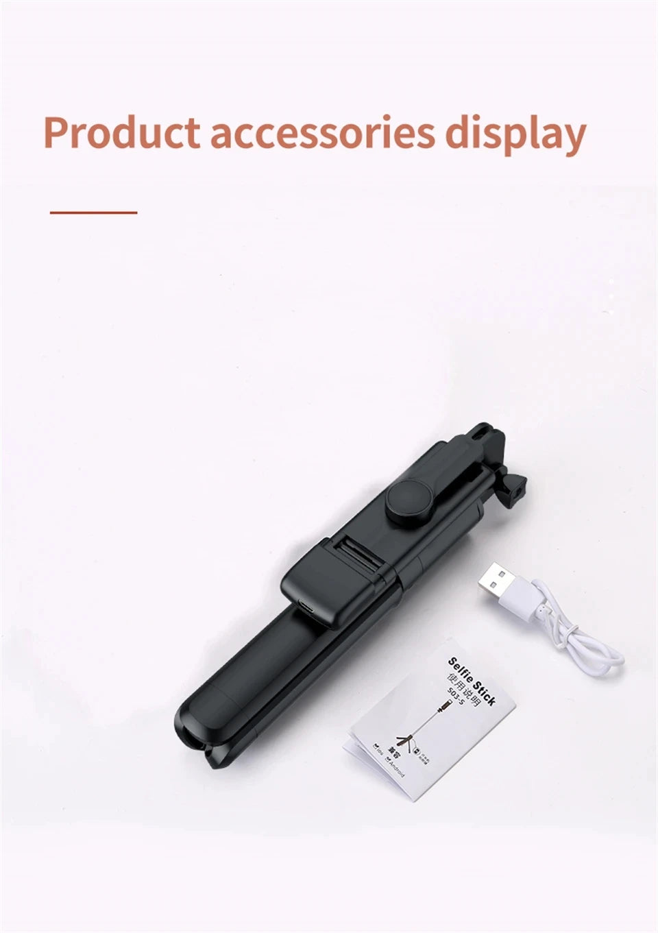 Bluetooth Selfie Stick Tripod with Wireless Remote for Smartphones