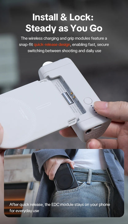 PGYTECH MagCam 2 Wireless Charging Phone Grip