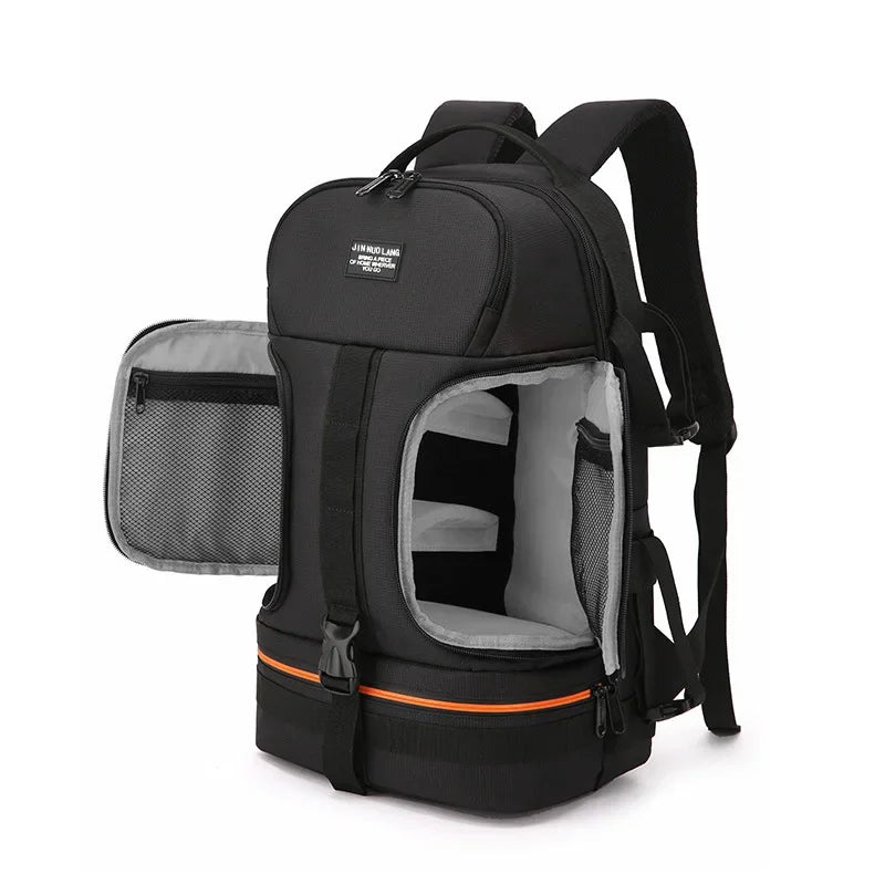 JINNUOLANG DSLR Camera Backpack with Rain Cover