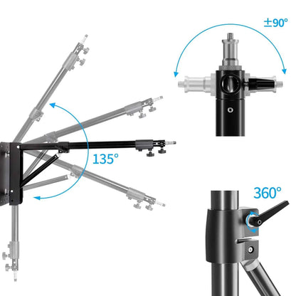 135–170cm Wall-Mount Studio Boom Arm