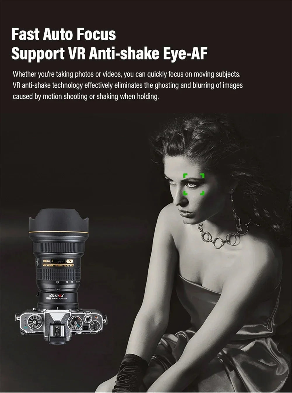 VILTROX NF-Z Nikon F to Nikon Z Autofocus Lens Adapter