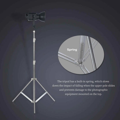 Heavy-Duty Stainless Steel Photography Light Stand