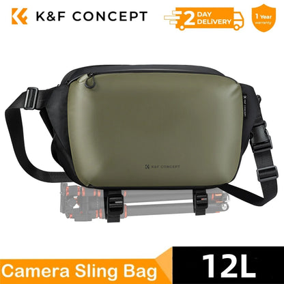 K&F Concept 10L/12L Camera Sling Bag for DSLR & Mirrorless Cameras