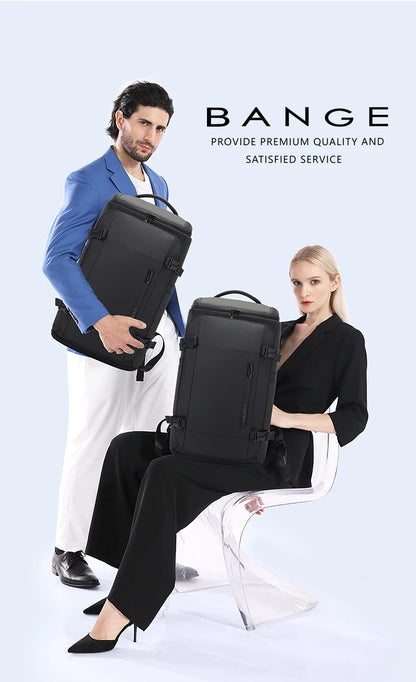 BANGE Large Travel Backpack with Shoe Compartment