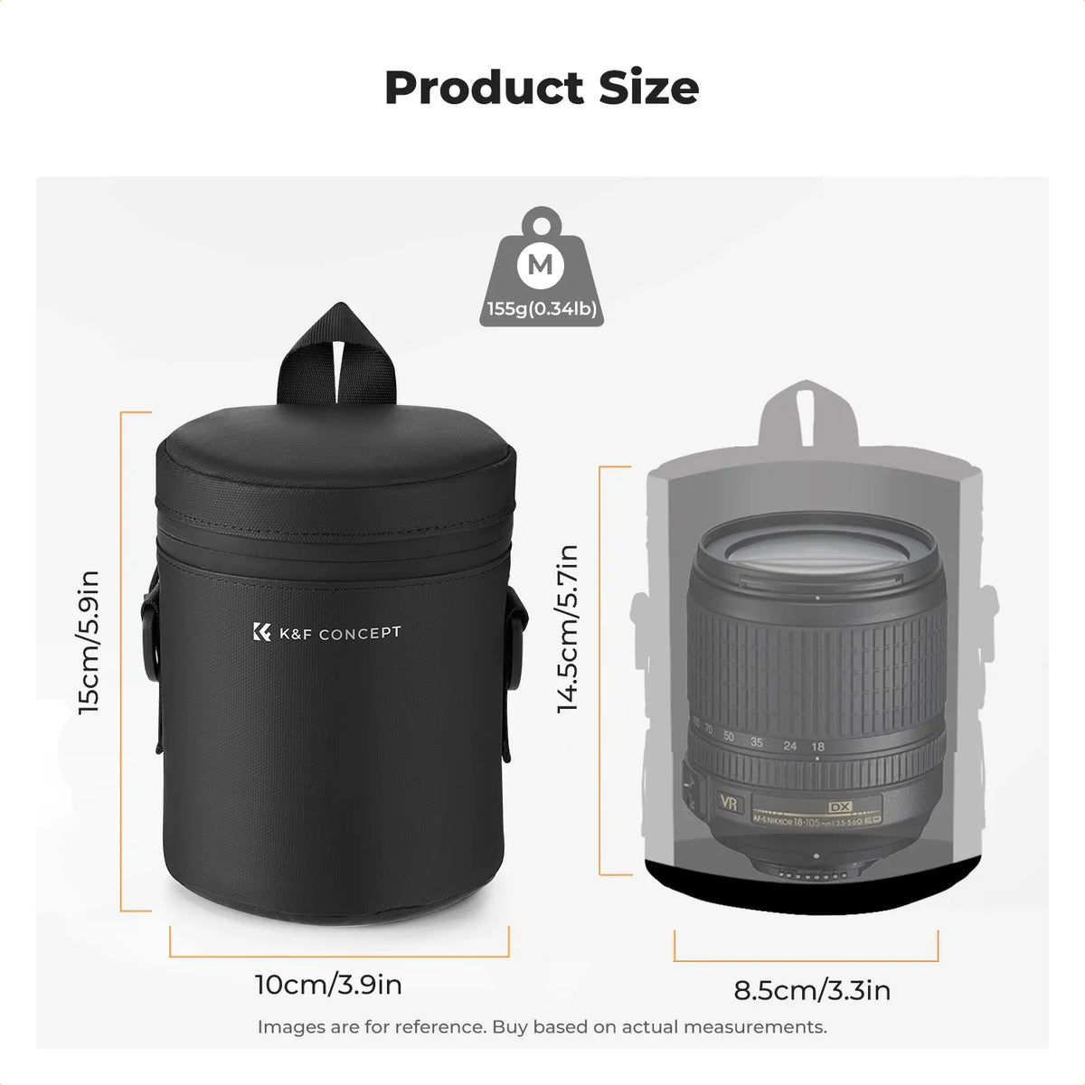 K&F Waterproof Lens Pouch Case