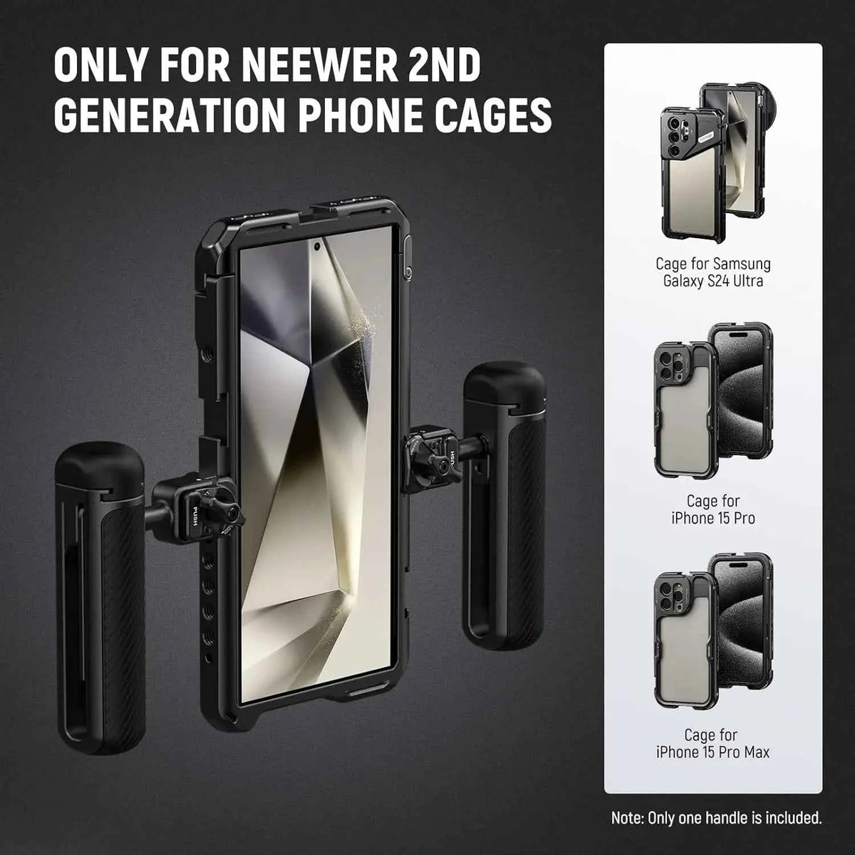 NEEWER Quick Release Side Handle for Smartphone Cages