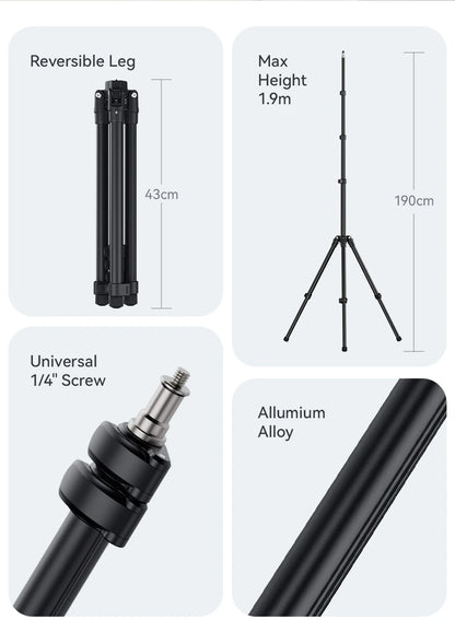 Ulanzi TT43 Reversible Leg Light Stand 1.9m