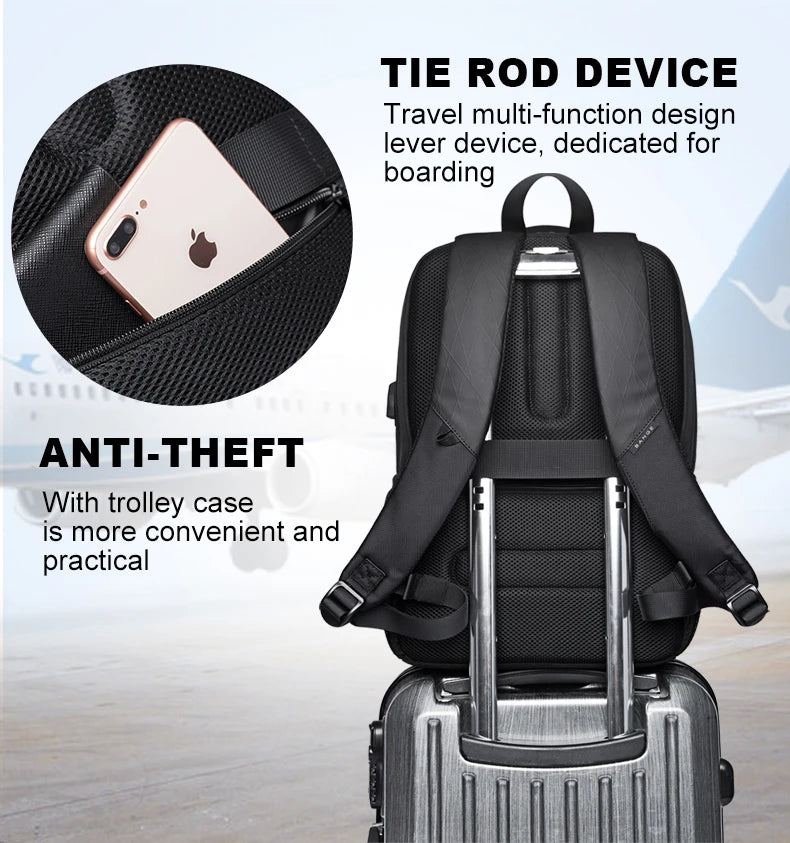 BANGE Lightweight 15.6-Inch USB Laptop Backpack