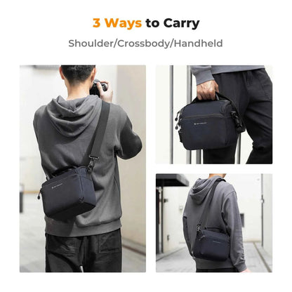 K&F CONCEPT Camera Sling Bag Waterproof Travel Single Shoulder Backpack Shockproof Crossbody Bag for Sony Canon DSLR/SLR Camera