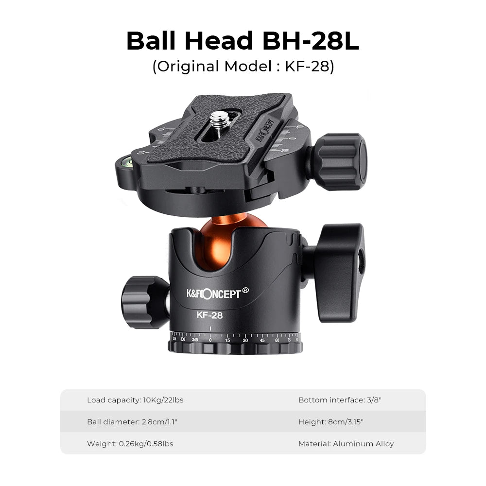 K&F Concept K255A4 68-Inch Aluminium Monopod Tripod