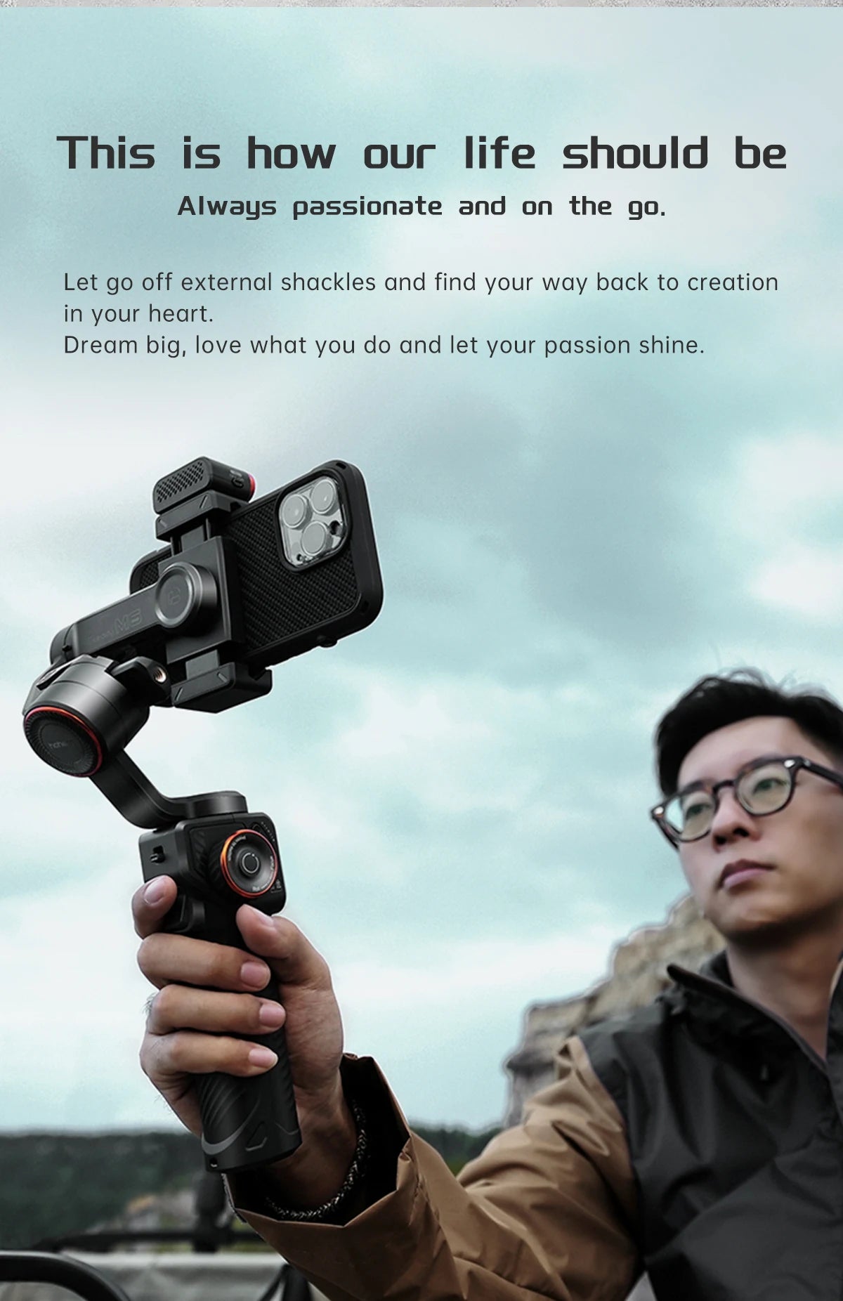 Hohem iSteady M6 Smartphone Gimbal Kit with AI Tracker