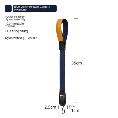 Camera Hub Essentials Leather & Nylon Quick Release Wrist Strap