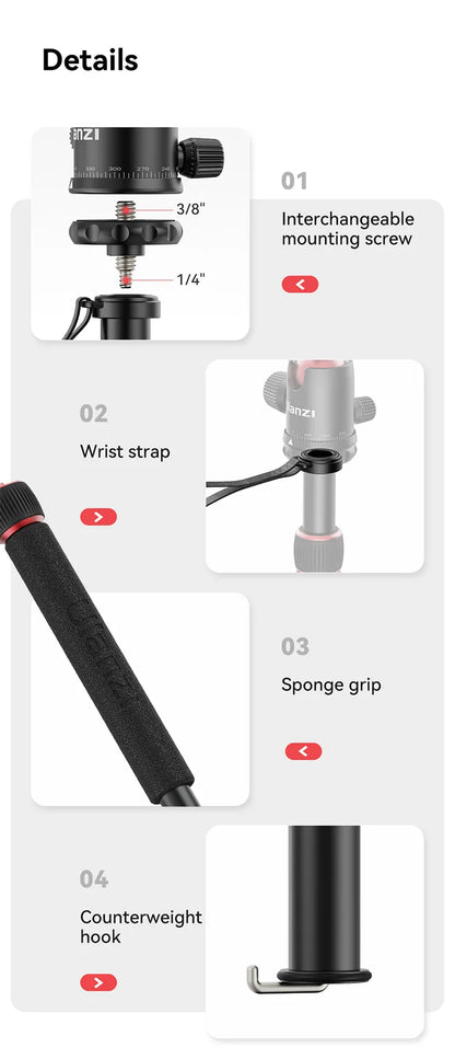 Ulanzi TT31 Claw Professional Tripod Monopod