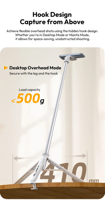 Ulanzi TT88 1.44m Overhead Phone Tripod with Magnetic Clamp
