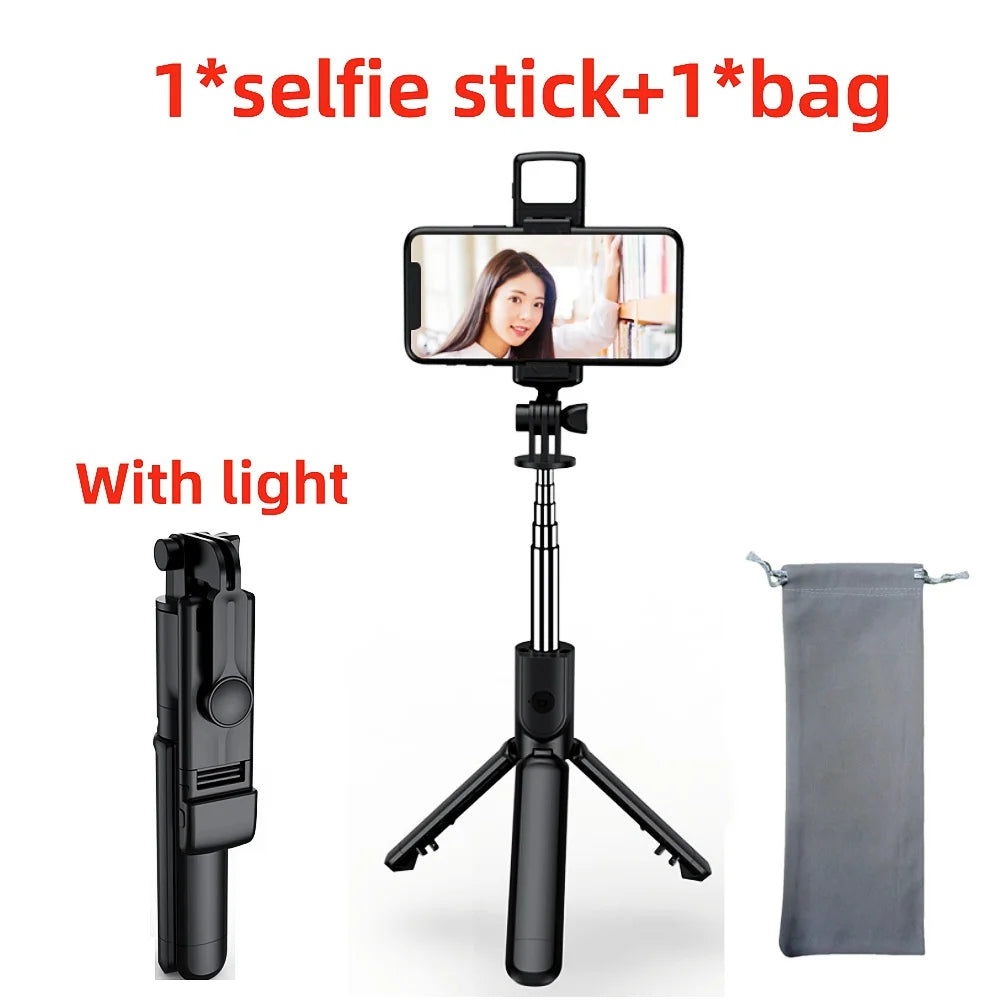 Bluetooth Selfie Stick Tripod with Wireless Remote for Smartphones