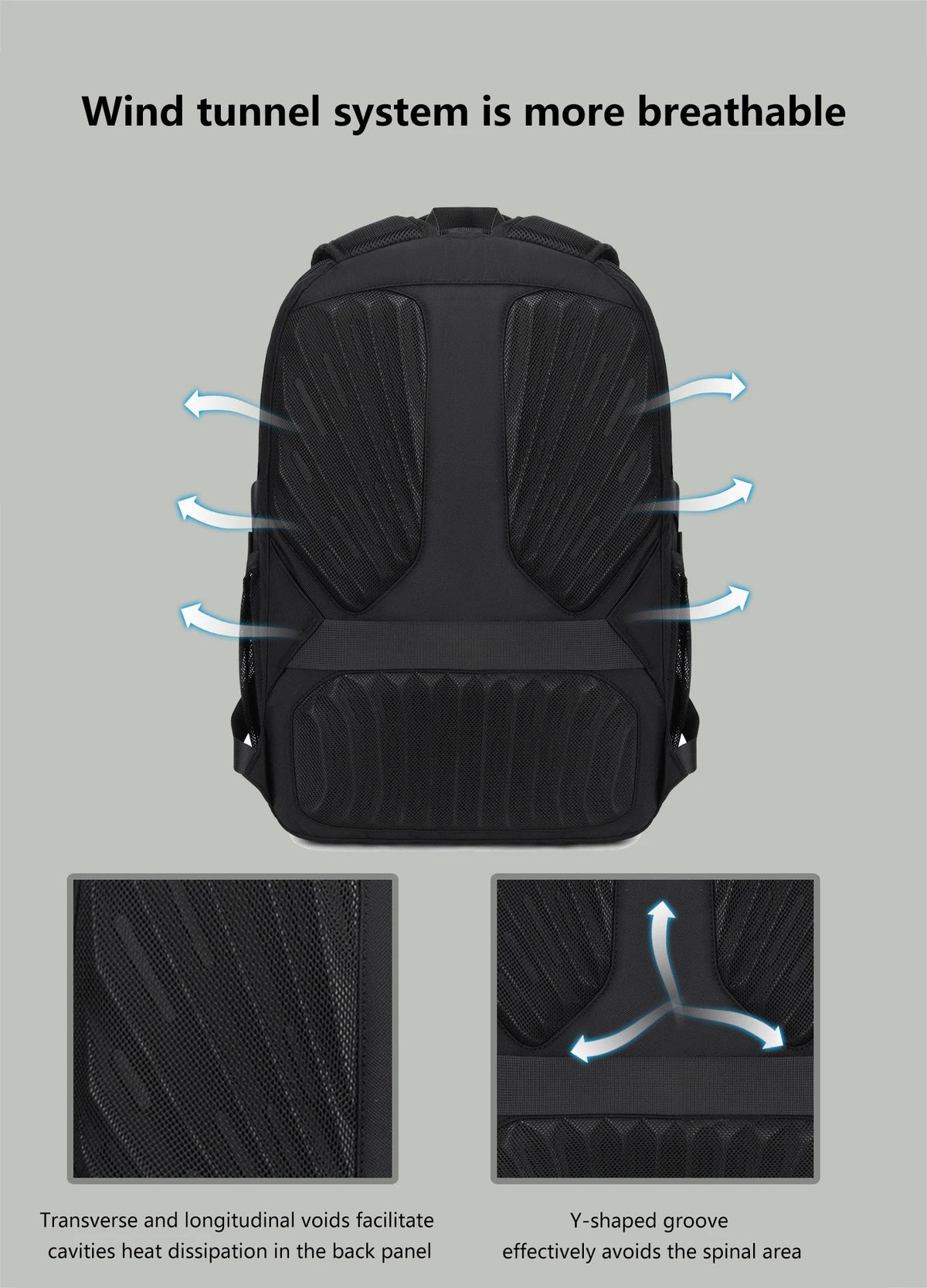 Water-Resistant 17–20-inch Laptop Travel Backpack