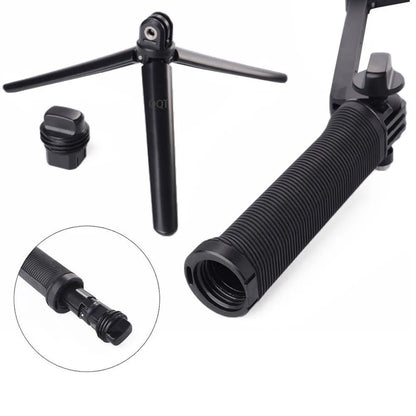 QQT 3-Way Action Camera Selfie Stick and Tripod