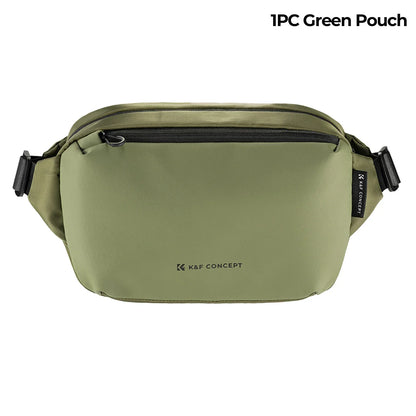 K&F Concept 10L/12L Camera Sling Bag for Cameras & Drones - 10L Green Pouch