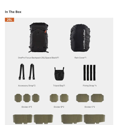 PGYTECH OnePro Focux Camera Backpack 25L / 35L