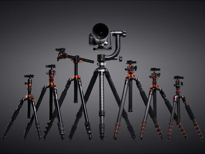 K&F Concept K254C2 Carbon Fibre Travel Tripod with 36mm Ball Head