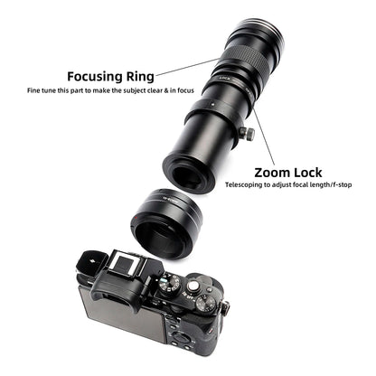 Lightdow 420-800mm f/8.3-16 Manual Super Telephoto Lens