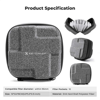 K&F Concept Hard Shell Lens Filter Pouch