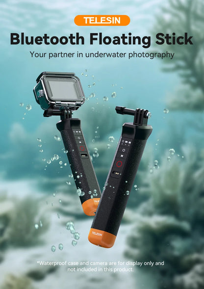 TELESIN Floating Selfie Stick with Remote for GoPro HERO - CameraHUB