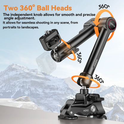 Ulanzi HD02 Super Clamp with 360° Mini Ball Head - 1pc HD02