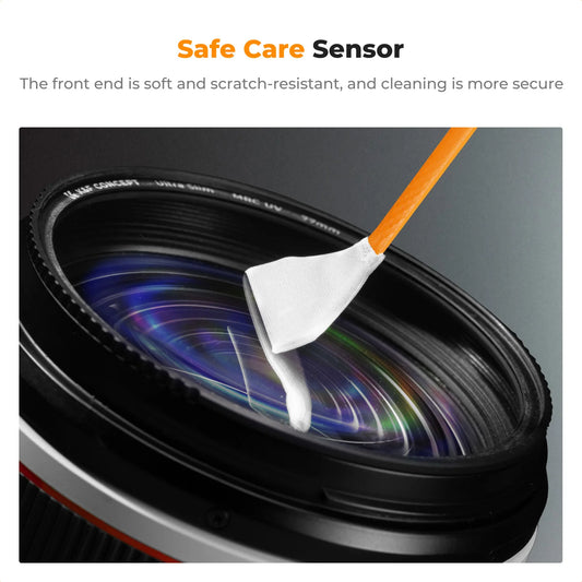 K&F Concept Camera Sensor Cleaning Swab & Liquid Kit - Liquid 6pc 16mm