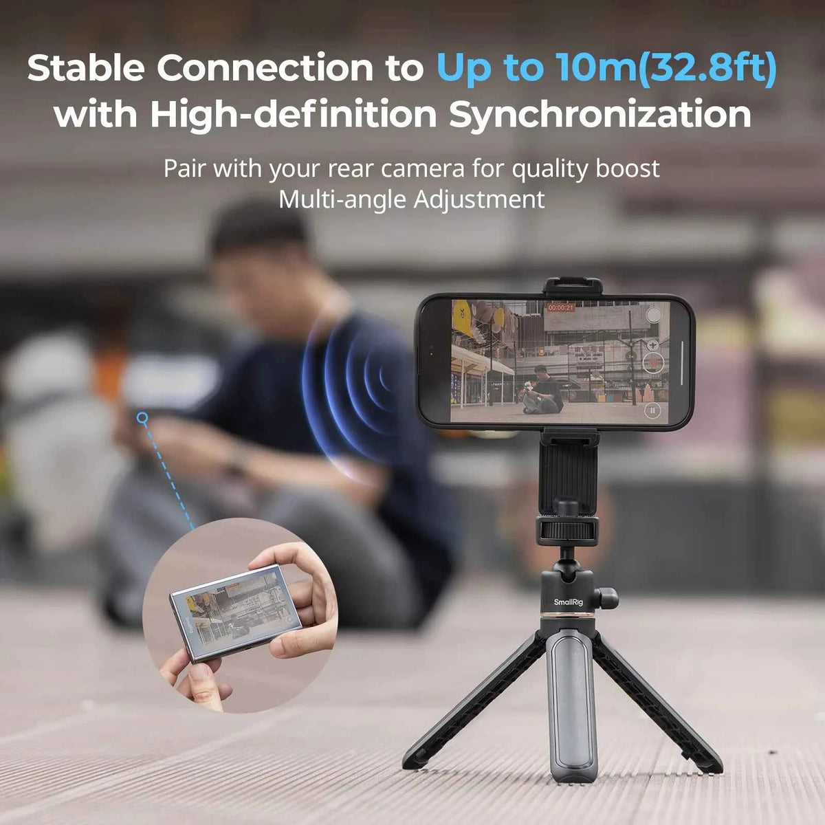 SmallRig 4851 Wireless Selfie Monitor for Smartphones