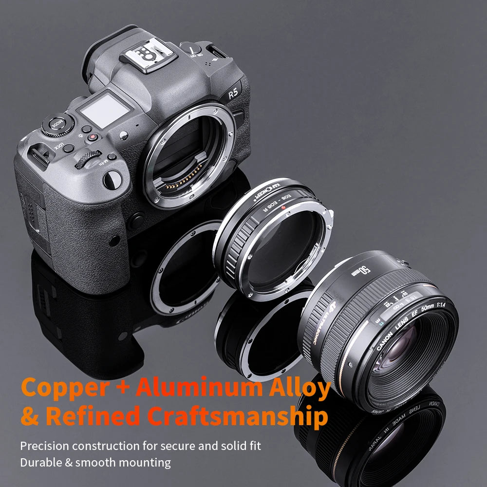 K&F Lens Mount Adapter for Canon EOS R/RF Cameras