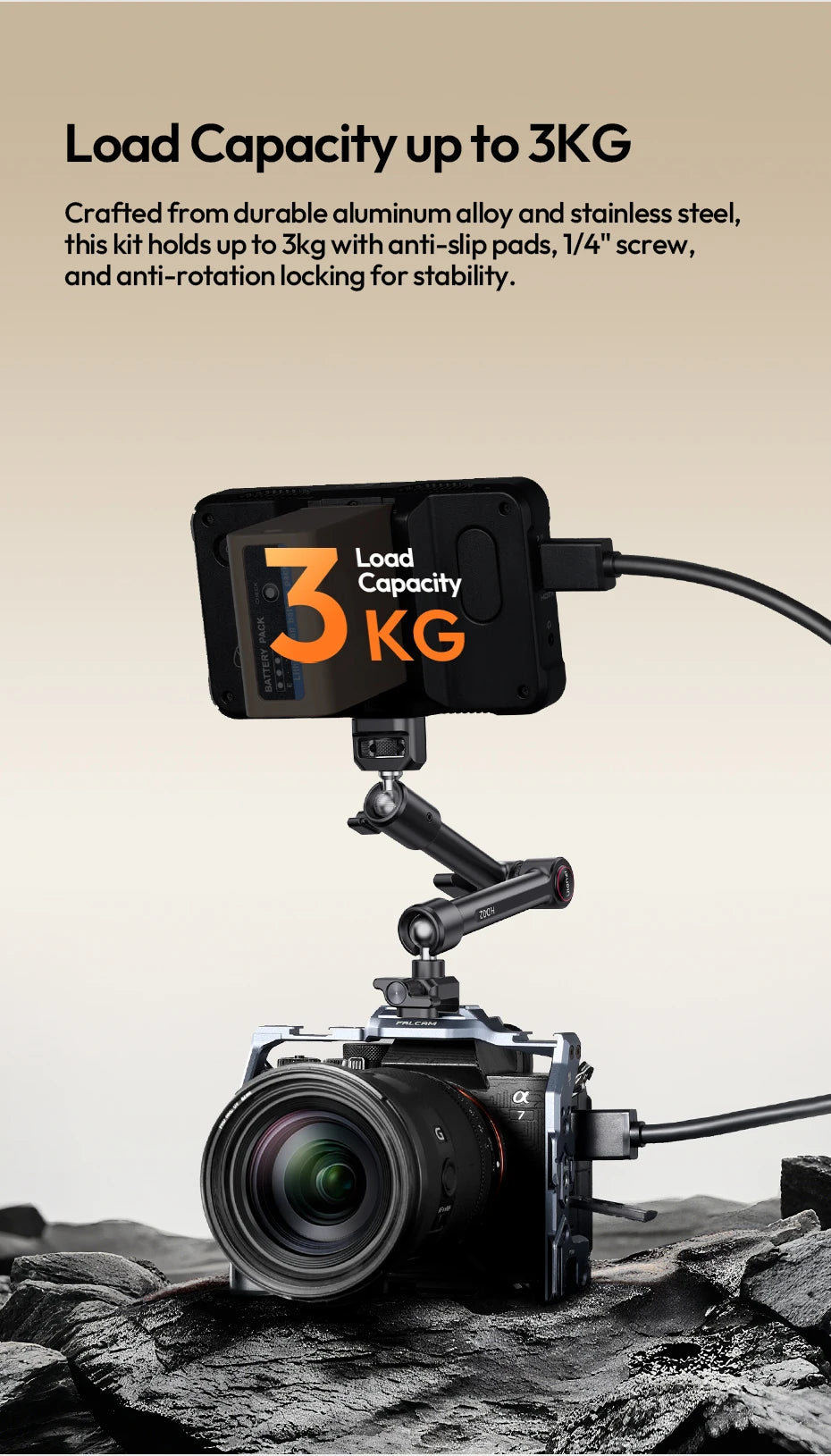 Ulanzi HD02 10-Inch Magic Arm Kit with Super Clamp