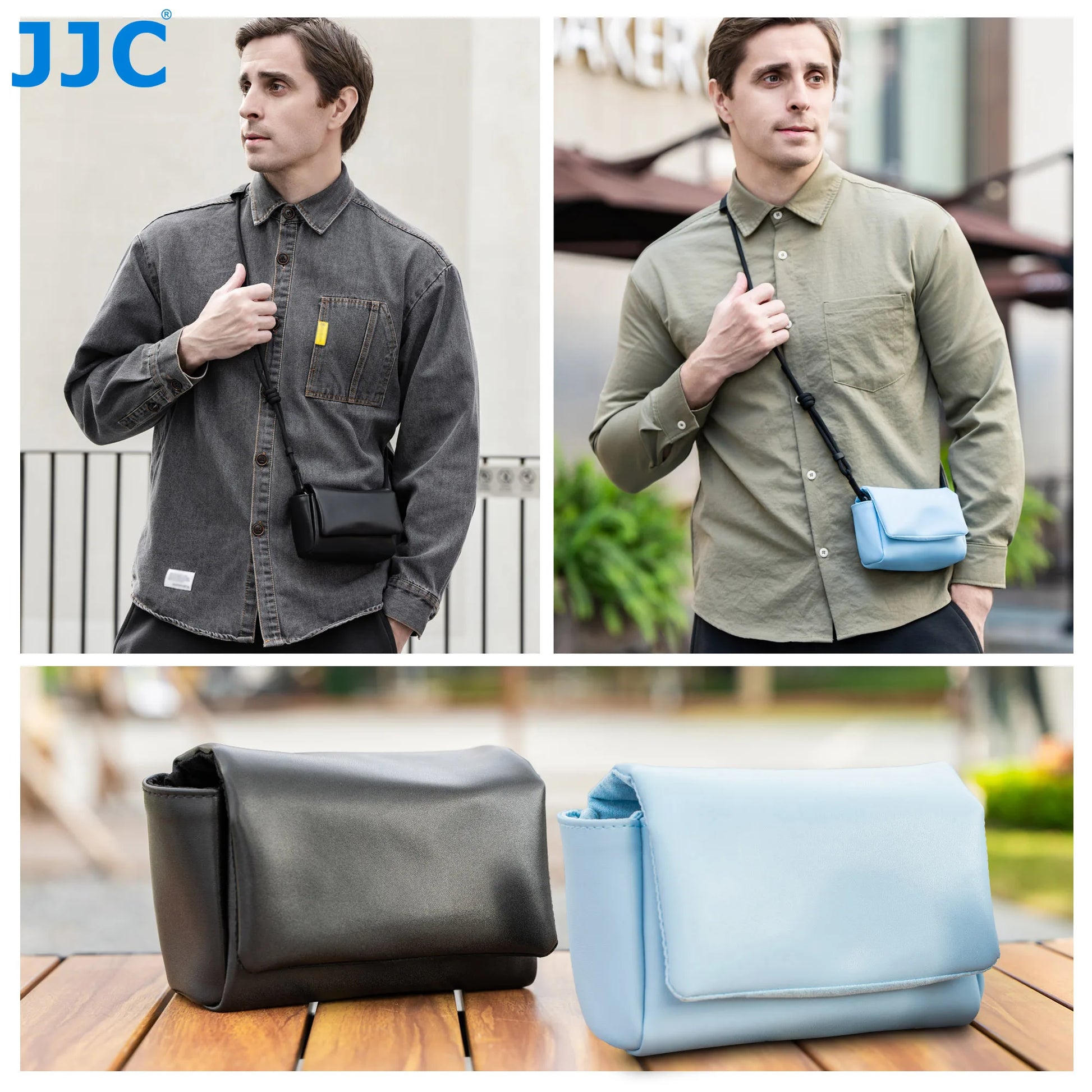JJC Compact Camera Pouch & Strap Options for Fujifilm X-E5/X100VI
