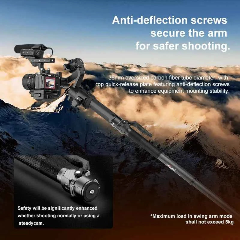 COMAN M1 Pro V5 Carbon Fibre Monopod Tripod
