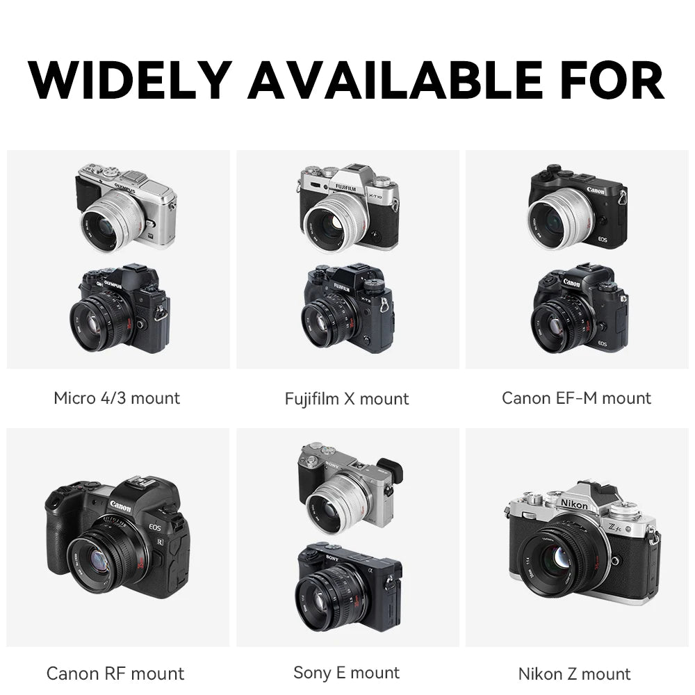 7artisans 35mm f/1.4 Mark II APS-C Manual Focus Lens